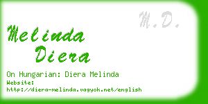 melinda diera business card